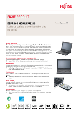 FUJITSU SIEMENS ESPRIMO MOBILE U9210 Manuel utilisateur