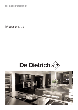 De Dietrich DME1329X Manuel utilisateur