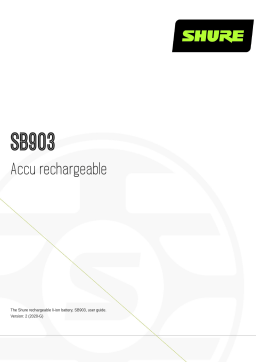 Shure SB903 Rechargeable Battery Mode d'emploi