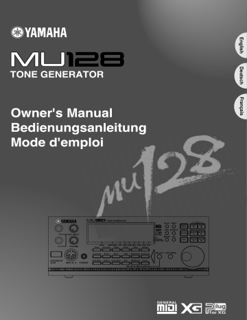 Manuel du propriétaire | Yamaha MU128 Manuel utilisateur | Fixfr