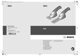Bosch ISIO2 3,6V - 1,3AH Manuel utilisateur