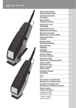 Moser 1400.0458 Manuel utilisateur