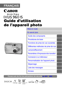 Canon IXUS 960 IS Manuel utilisateur
