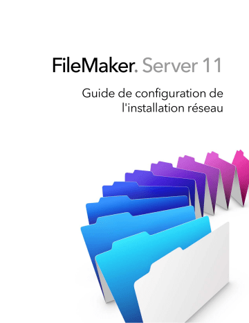 Mode d'emploi | Filemaker Server 11 Manuel utilisateur | Fixfr