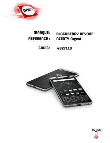 Manuel du propriétaire | Blackberry Q20 CLASSIC Manuel utilisateur | Fixfr