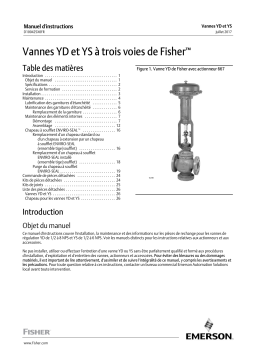 Fisher Vannes YD et YS à trois voies de ( YD and YS 3-Way Valves) Manuel du propriétaire