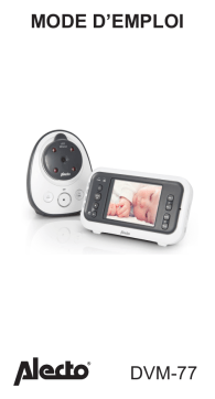 Alecto DVM-77 Babyfoon met camera en 2.8" kleurenscherm, wit/antraciet Manuel utilisateur