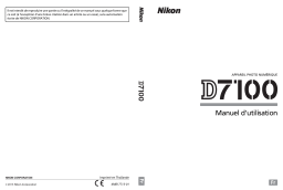 Nikon D7100 Manuel utilisateur