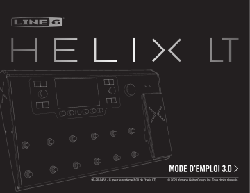 Line 6 Helix LT Manuel du propriétaire | Fixfr