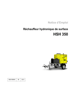 Wacker Neuson HSH350 Hydronic Surface Heater Manuel utilisateur