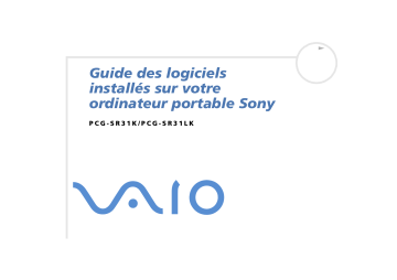 Manuel du propriétaire | Sony PCG-SR31K Manuel utilisateur | Fixfr