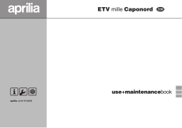 APRILIA ETV MILLE CAPONORD RALLY Manuel utilisateur