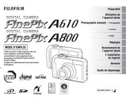 Fujifilm FinePix A800 Mode d'emploi