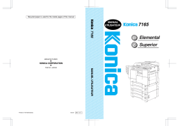 Konica Minolta 7155 Manuel utilisateur