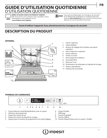 Mode d'emploi | Indesit DIC 3B+16 AC S Manuel utilisateur | Fixfr