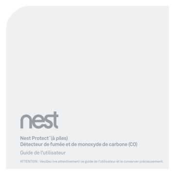 Manuel du propriétaire | Nest Protect Battery Manuel utilisateur | Fixfr