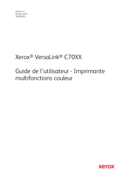 Xerox VersaLink C7020/C7025/C7030 Multifunction Printer Mode d'emploi