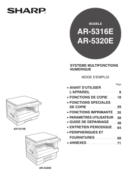 Sharp MX 3050 Manuel utilisateur