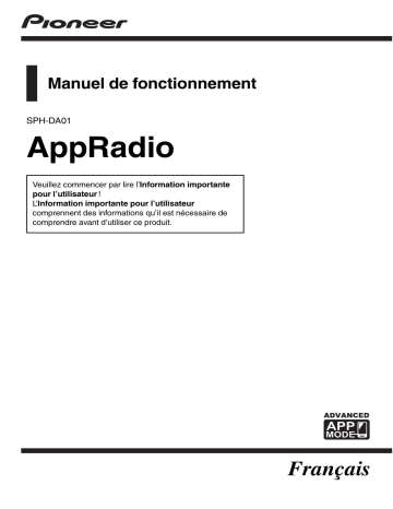 Manuel du propriétaire | Pioneer SPH-DA01 Manuel utilisateur | Fixfr