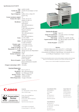 Canon GP 160F Manuel utilisateur