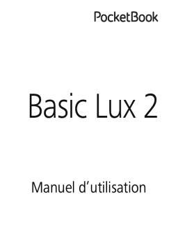 Pocketbook Basic Lux 2 Manuel utilisateur