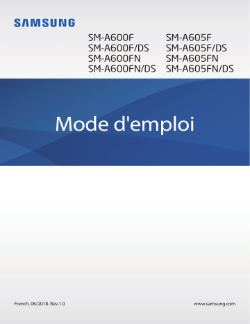 SM-A600FN | SM-A600F | Samsung Galaxy A6 Mode d'emploi | Fixfr