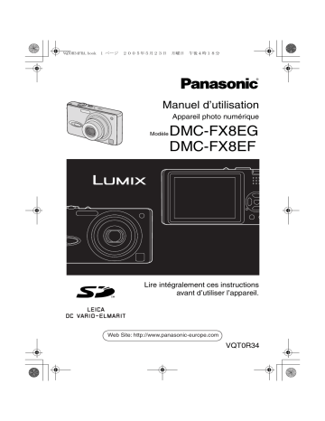 DMC FX8 EG | Panasonic DMC FX8 EF Mode d'emploi | Fixfr