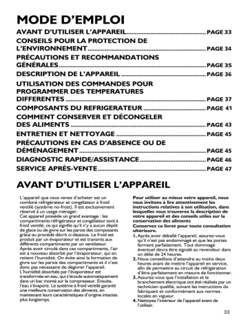 KDNA 4001 | Mode d'emploi | Whirlpool KDNA 4301 IN Manuel utilisateur | Fixfr