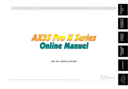 AOpen AX3SPLUSII Manuel utilisateur