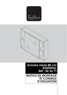 Form Armoire miroir Essential 80 cm Mode d'emploi