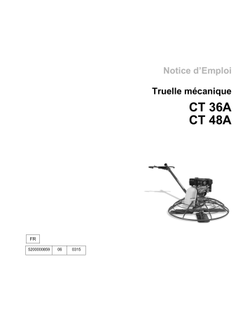 CT48-11A | CT36-8A-V | CT36-8A | CT36-5A EU | CT48-8A EU | Wacker Neuson CT48-13A-V Gasoline Walk-behind Trowel Manuel utilisateur | Fixfr