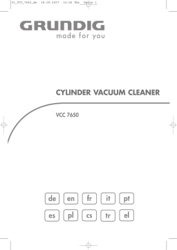 Grundig VCC 7650 FLOOR VACUUM CLEANER 2400W Manuel utilisateur