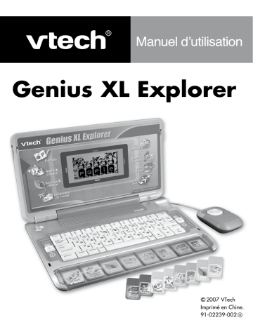 Manuel du propriétaire | VTech GENIUS XL EXPLORER Manuel utilisateur | Fixfr