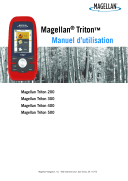 Magellan Triton 400 Manuel utilisateur