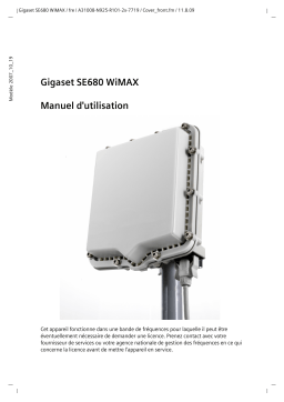 Sagem GIGASET SE 680 WIMAX Manuel utilisateur