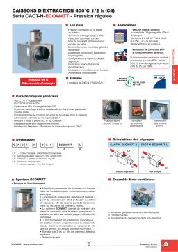 UNELVENT CAISSON COLLECTIF ET TERTIAIRE - CACT-N-ECOWATT Manuel utilisateur