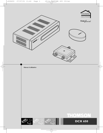 Manuel du propriétaire | Thomson DCX650 Manuel utilisateur | Fixfr