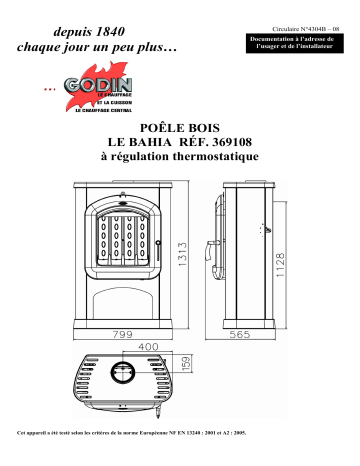 Manuel du propriétaire | Godin 369108 BAHIA Manuel utilisateur | Fixfr