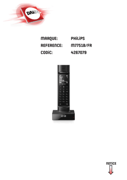 Philips M7751B/FR FARO Manuel utilisateur