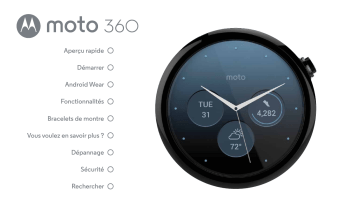 Mode d'emploi | Motorola Moto 360 Sport Manuel utilisateur | Fixfr