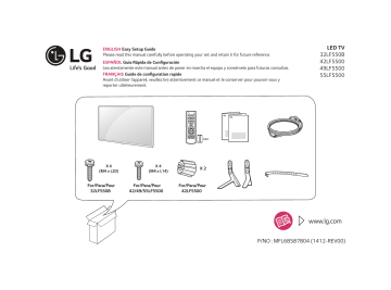 LG 42LF5500 Manuel du propriétaire | Fixfr