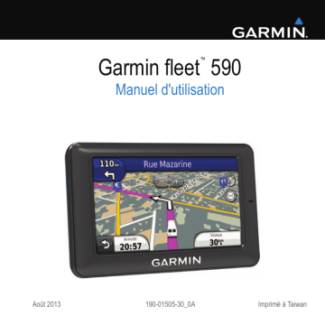Fleet 590 | Garmin fleet™ 590 Mode d'emploi | Fixfr