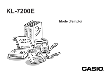 Manuel du propriétaire | Casio KL-7200E Manuel utilisateur | Fixfr