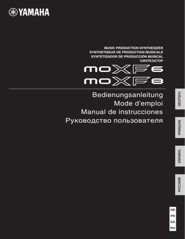 Manuel du propriétaire | Yamaha MOXF8 Manuel utilisateur | Fixfr