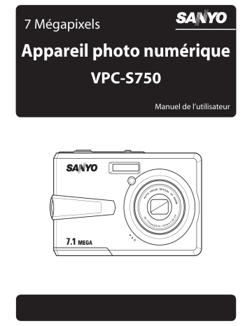 VPC-S750P - 7-Megapixel Digital Camera | Sanyo VPC-S750 Manuel utilisateur | Fixfr