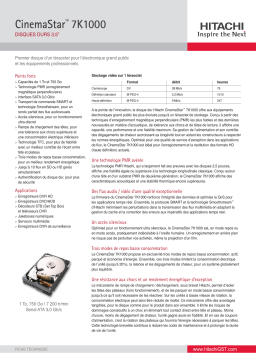 Hitachi CINEMASTAR 7K1000 Manuel utilisateur
