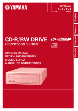 Yamaha CRW-3200SX Manuel utilisateur