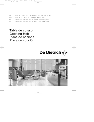 Manuel du propriétaire | De Dietrich DTI714V Manuel utilisateur | Fixfr