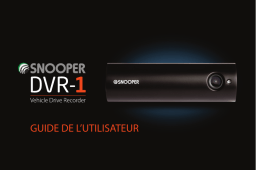 Snooper DVR-1 Manuel utilisateur