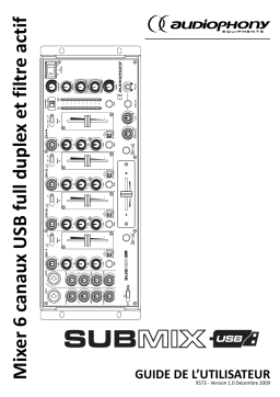 audiophony SubMix Manuel utilisateur